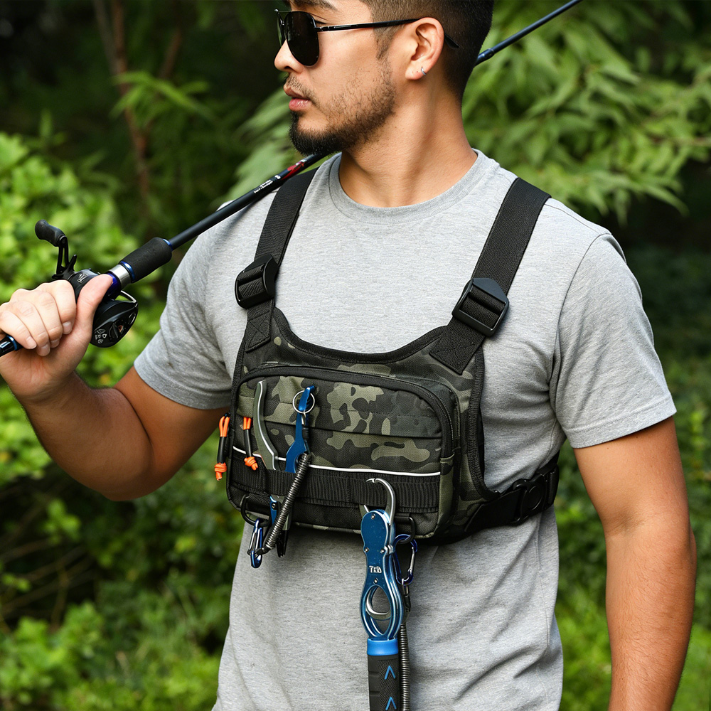 Outdoor Adventure Vest - Sac de poitrine de pêche pour