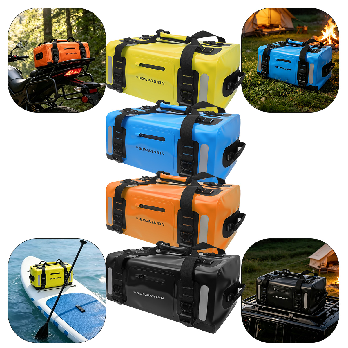 Outdoor Adventure Rafting - Sac de Selle Étanche pour Moto