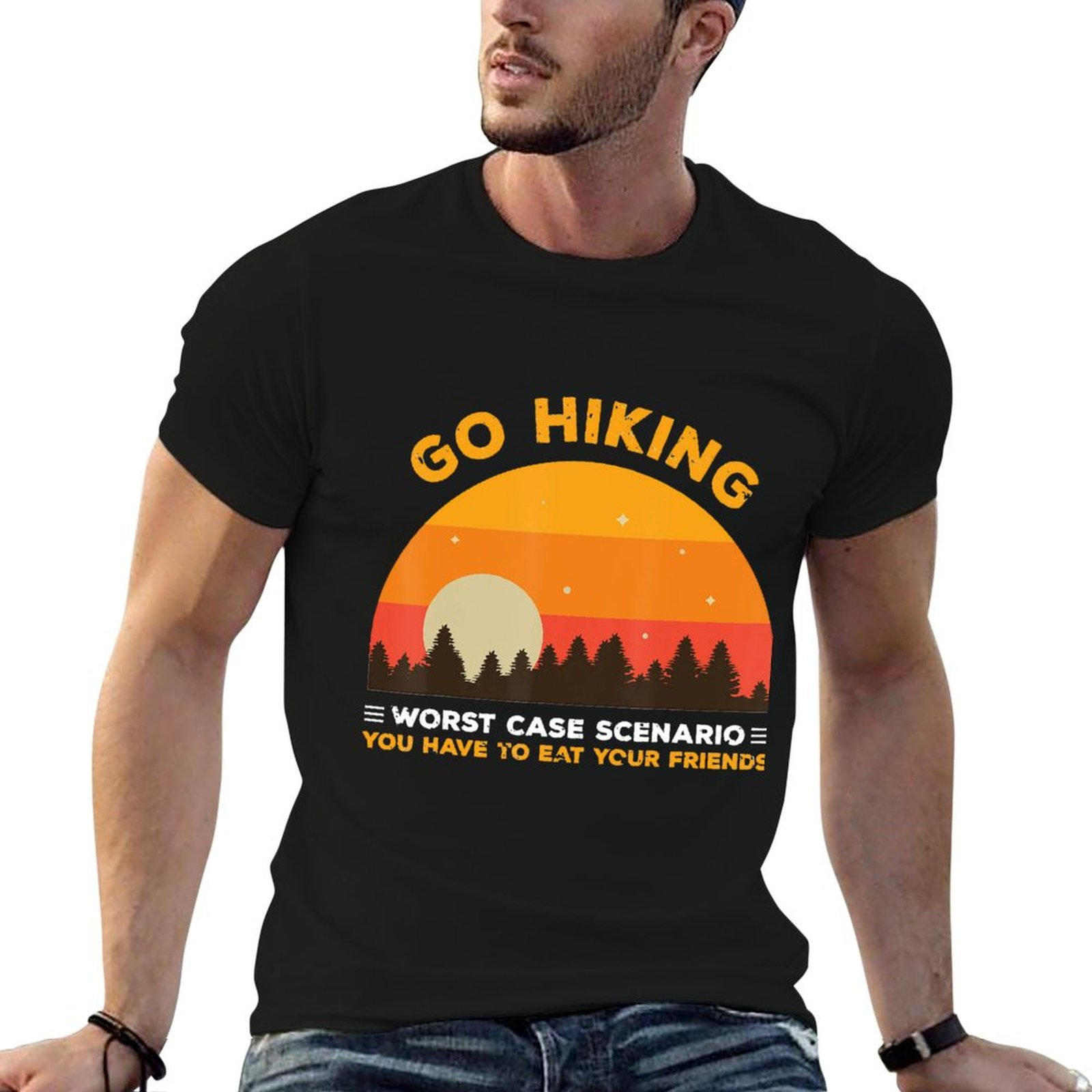 Outdoor Adventure Friends - T-shirt de camping, randonnée, aventure en