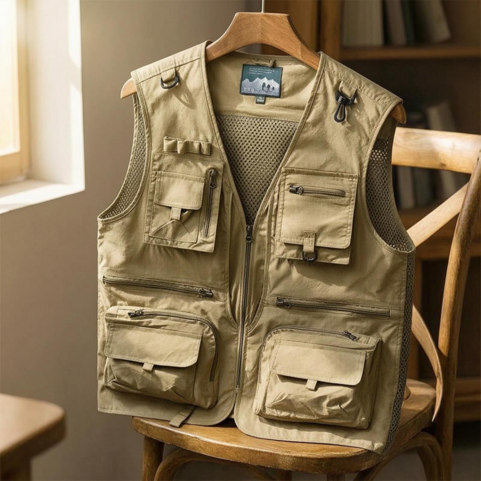 Outdoor Adventure Vest - Gilet utilitaire sans manches pour homme