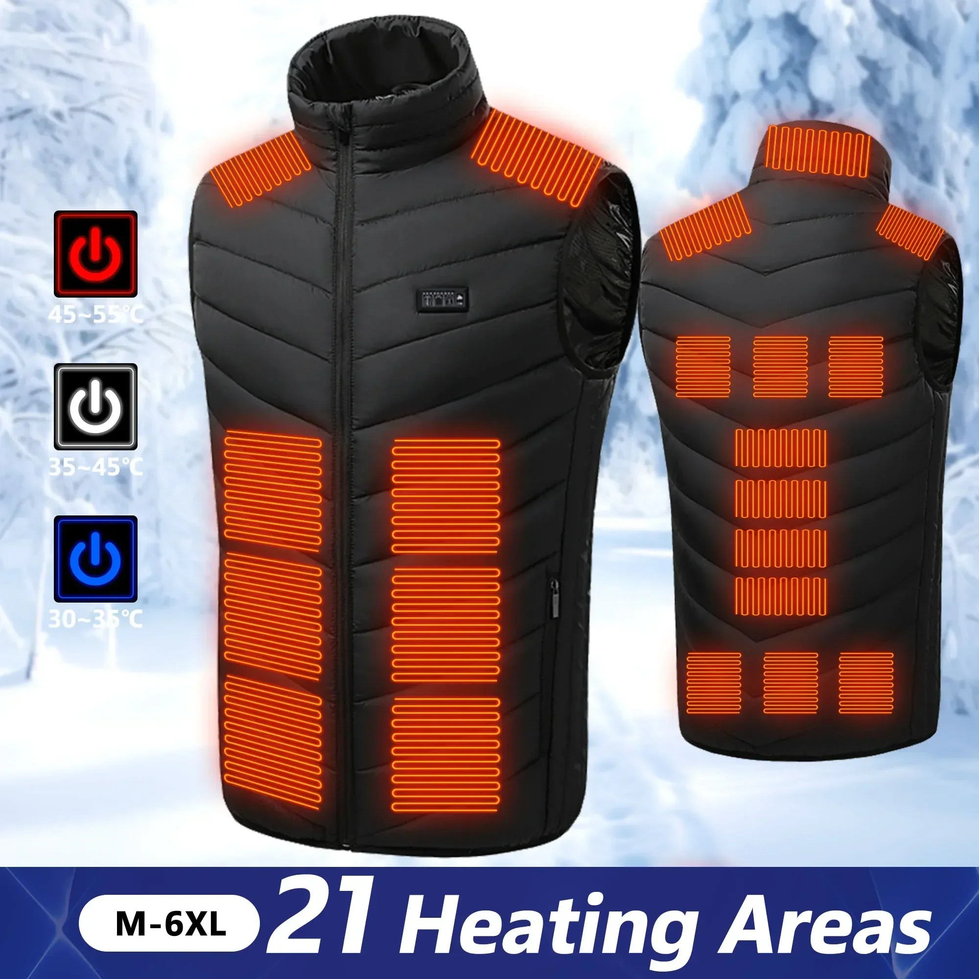 Outdoor Adventure Vest - Veste chauffante USB Sportedly pour hommes