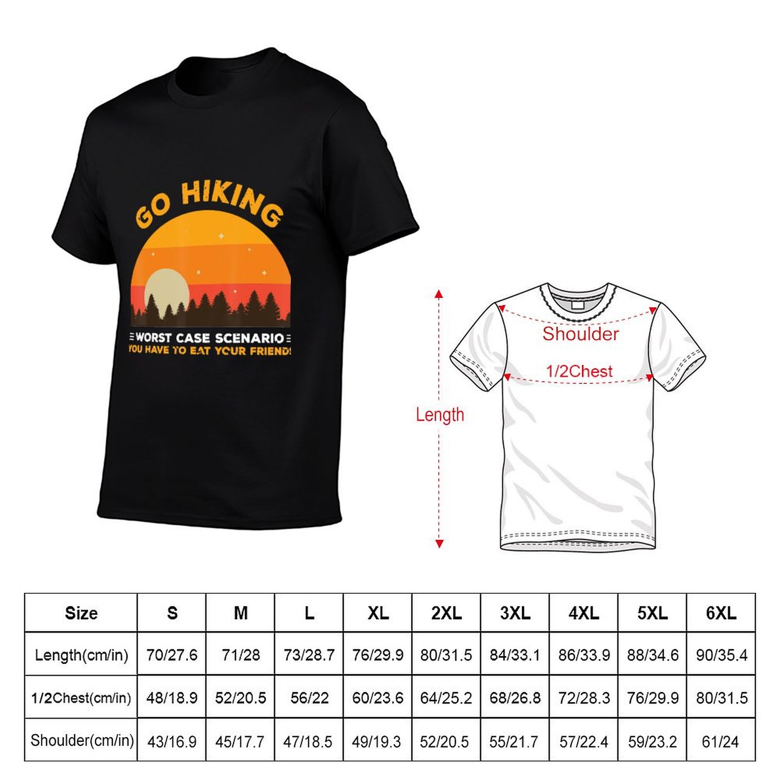 T-shirt de camping, randonnée, - Outdoor Adventure Friends avis et prix