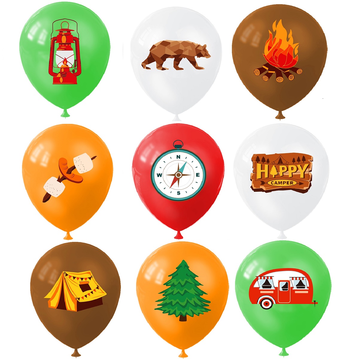Ballons de Camping heureux 9 p - Outdoor Adventure Hiking avis et prix
